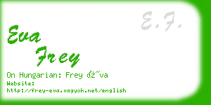 eva frey business card